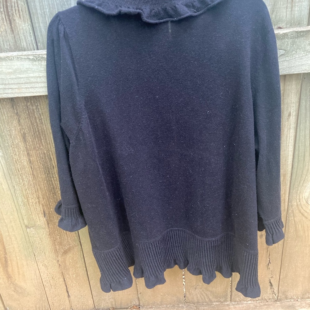 Lane Bryant black open cardigan - Picture 2 of 7